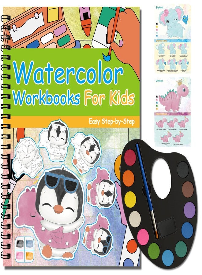 Kalysky Paint with Water Books for Kids Ages 2-4 4-8, Watercolor Coloring Book for Kids, Toddlers Watercolor Painting Book, Water Color Paint Set for Kindergarten Art Craft Drawing Gift - Image 1